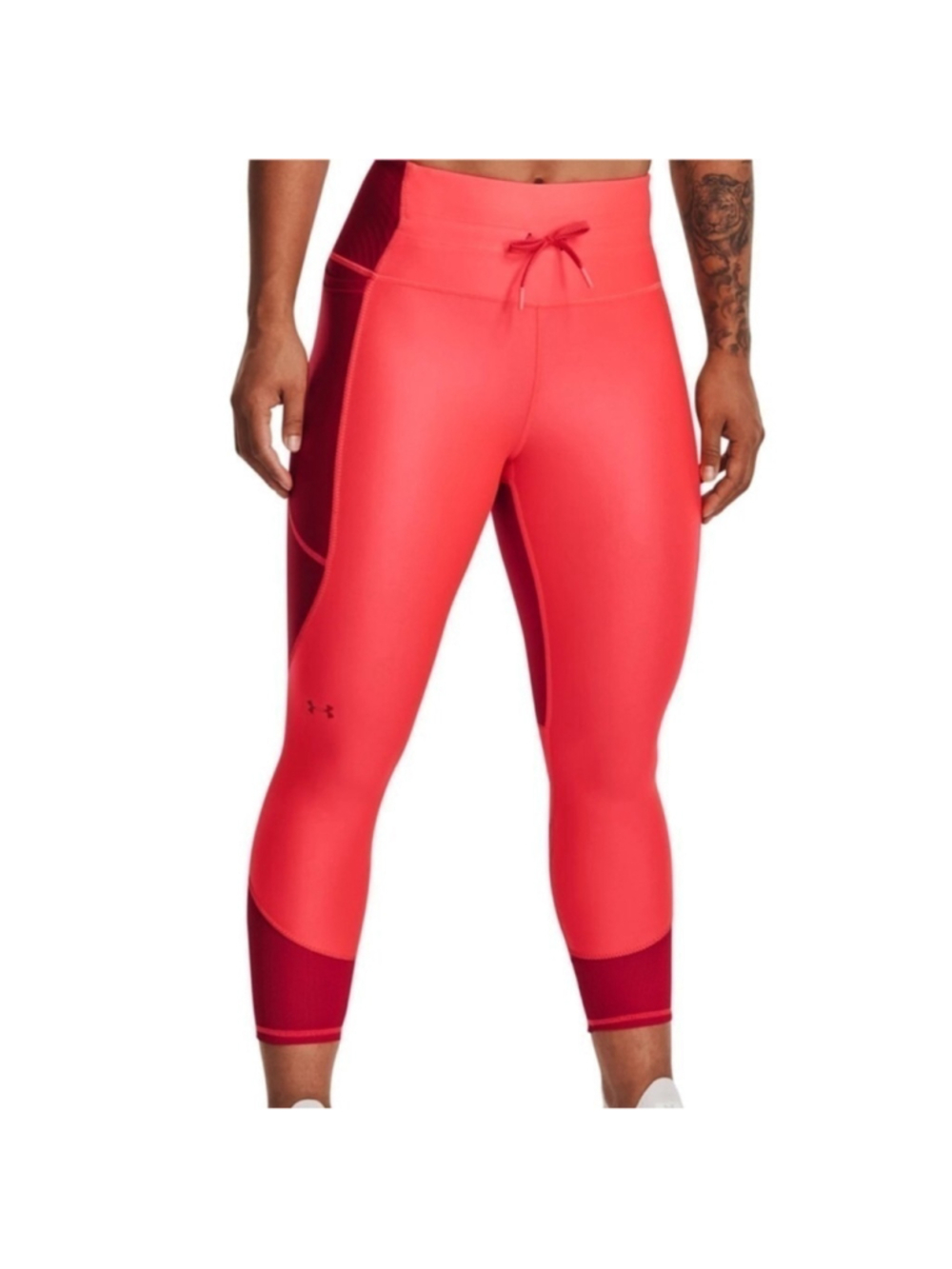Womems Under Armour 7/8 heat gear tights red size XS - Picture 2 of 7